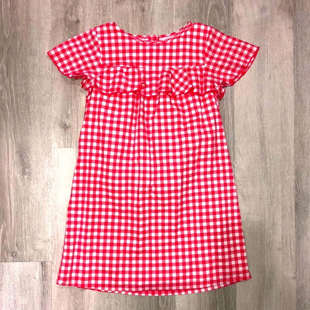 Red & White Short sleeve dress